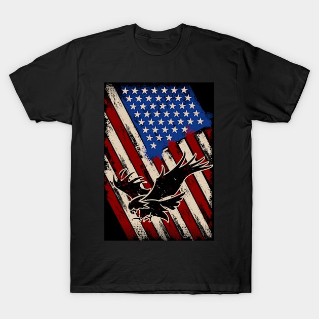 Eagle Patriot Poster T-Shirt by Suprise MF